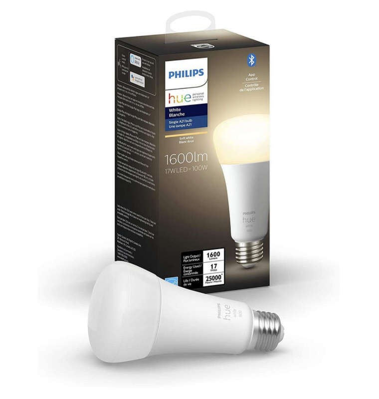 PHILIPS HUE A21 SMART BULB WHITE
