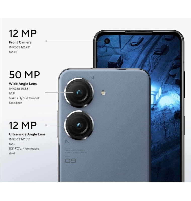 ASUS ZENFONE 9 128GB/8GB DUAL SIM MIDNIGHT BLACK