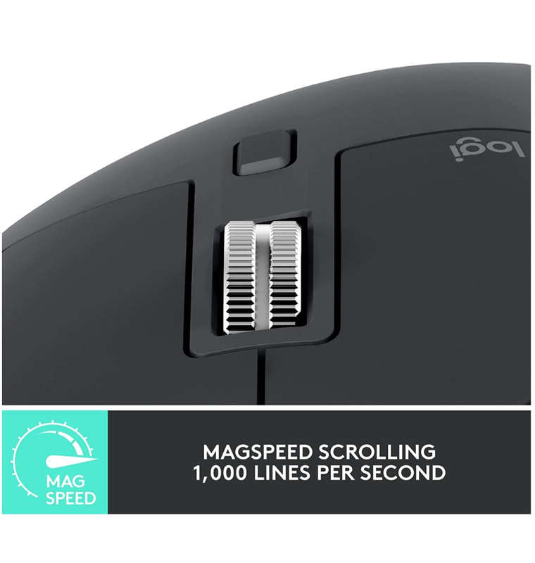 LOGITECH MX MASTER 3S WIRELESS MOUSE BLACK