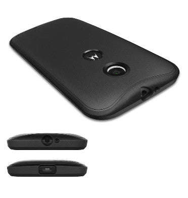 MOTO E PREMIUM FLEX TPU CASE & SCREEN PROTECTOR BLACK | RINGKE