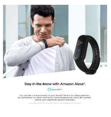 XIAOMI AMAZFIT BAND 5 FITNESS TRACKER WITH ALEXA BLACK