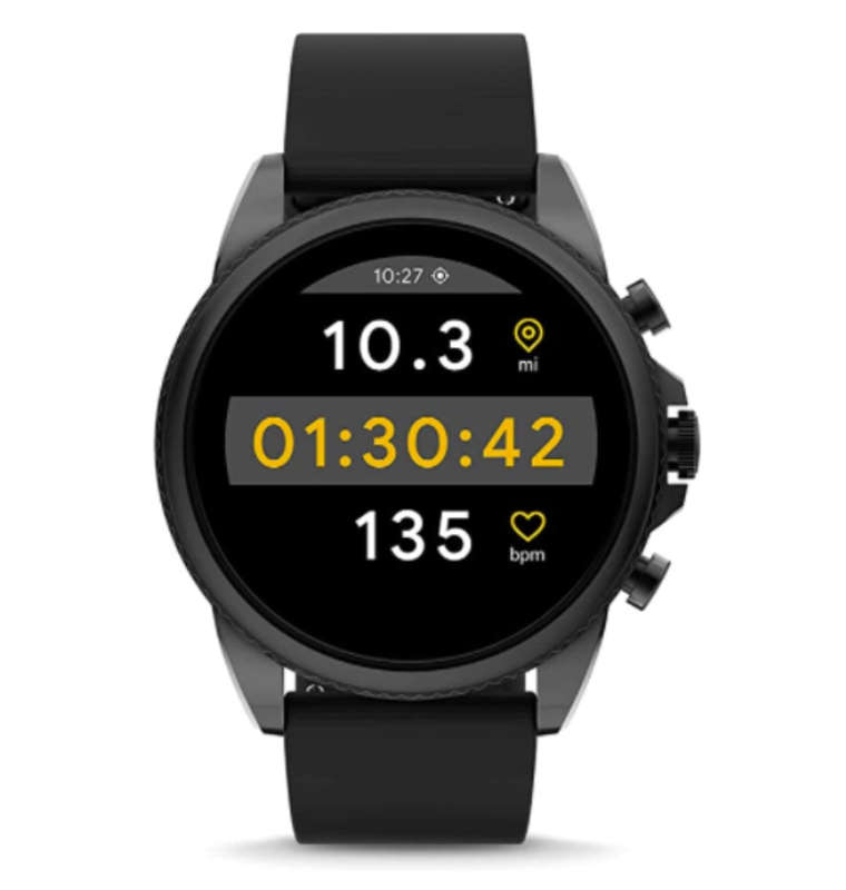 FOSSIL GEN 6 SMARTWATCH BLACK SILICONE (2021)
