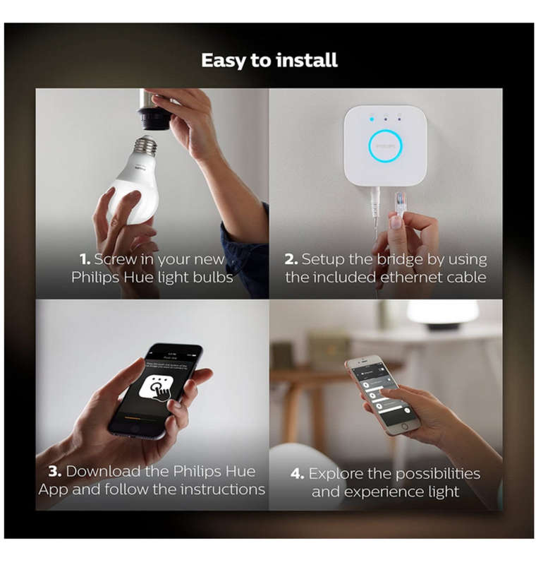 PHILIPS HUE SMART BULB STARTER KIT