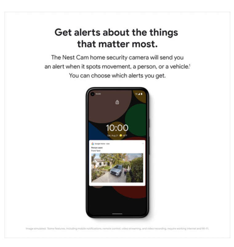 GOOGLE NEST CAM INDOOR/OUTDOOR SECURITY CAMERA WIRELESS (2021)