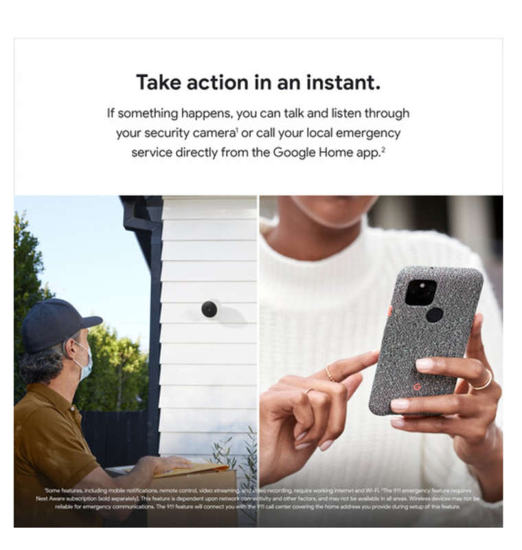 GOOGLE NEST CAM INDOOR/OUTDOOR SECURITY CAMERA WIRELESS (2021)