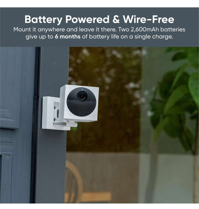 WYZE CAM OUTDOOR V2 SMART HOME CAMERA STARTER BUNDLE