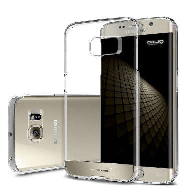 SAMSUNG GALAXY S6 EDGE PREMIUM NAKED SHIELD CASE GOLD PLATINUM/CLEAR | OBLIQ