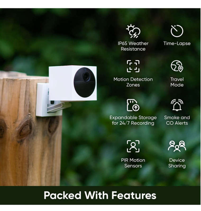 WYZE CAM OUTDOOR V2 SMART HOME CAMERA STARTER BUNDLE