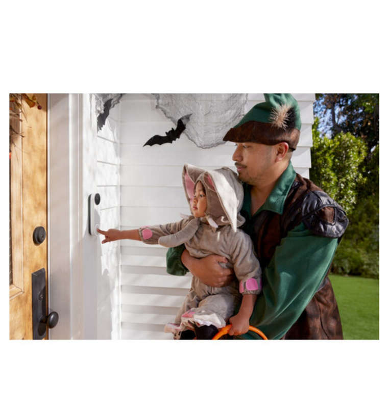 GOOGLE NEST HELLO VIDEO DOORBELL WIRELESS (2021) ASH GRAY