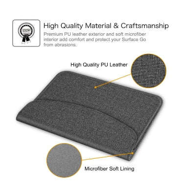 MICROSOFT SURFACE GO PROTECTIVE SLEEVE CASE GRAY | FINTIE