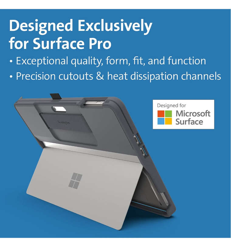MICROSOFT SURFACE PRO 9 BLACKBELT RUGGED CASE BLACK | KENSINGTON