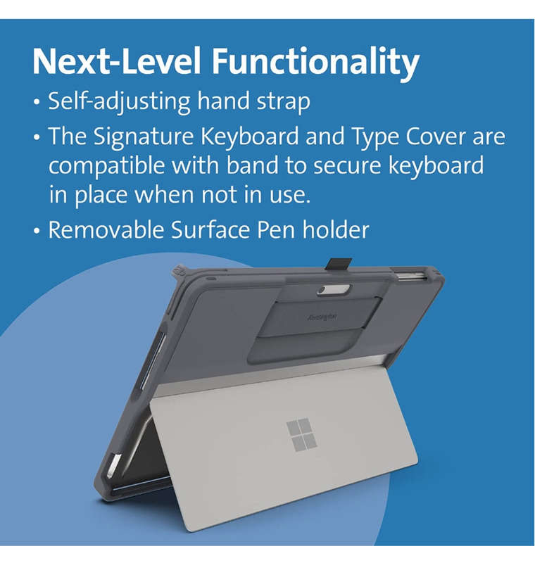 MICROSOFT SURFACE PRO 9 BLACKBELT RUGGED CASE BLACK | KENSINGTON
