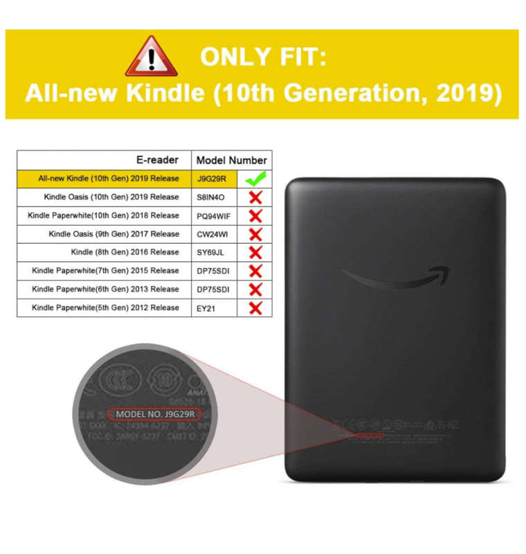 AMAZON KINDLE (2019) PREMIUM SLIM PROTECTIVE FLIP COVER GRAY | FINTIE