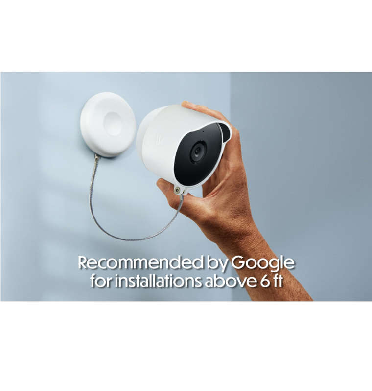 GOOGLE NEST CAM INDOOR/OUTDOOR SECURITY CAMERA WIRELESS ANTI-THEFT MOUNT | WASSERSTEIN