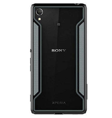 SONY XPERIA Z3+ PREMIUM SLIM HYBRID ARMOR BORDER CASE BLACK/CLEAR | NILKIN