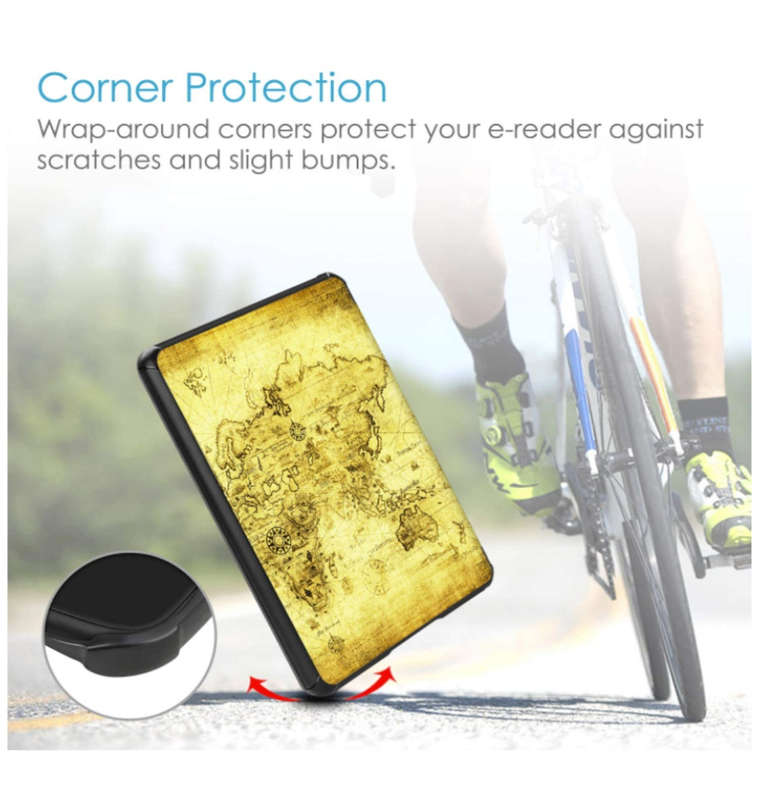 AMAZON KINDLE (2019) PREMIUM SLIM PROTECTIVE FLIP COVER ANCIENT MAP | FINTIE