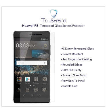 HUAWEI P8 PREMIUM TEMPERED GLASS SCREEN PROTECTOR 9H | TRU SHIELD