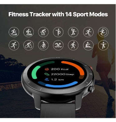 TICWATCH GTX SMARTWATCH SHADOW BLACK (2020)