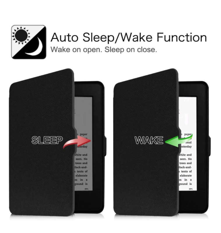 AMAZON KINDLE (2018) PREMIUM SLIM PROTECTIVE FLIP COVER BLACK | FINTIE