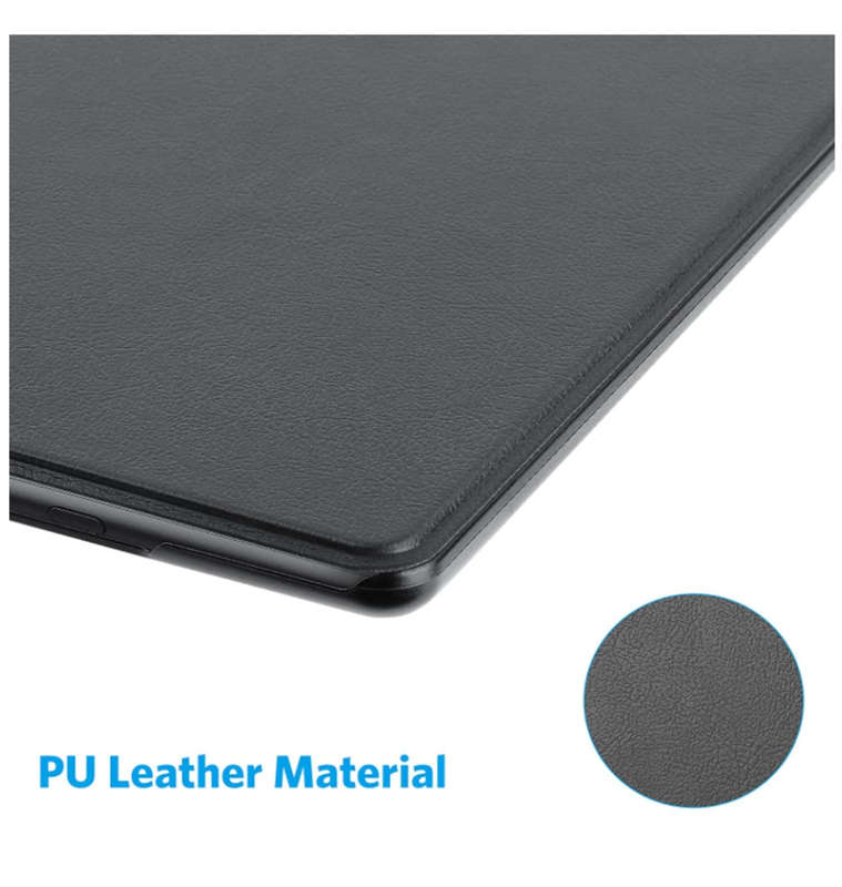 AMAZON KINDLE (2021) PREMIUM SLIM THIN LIGHT PU LEATHER PROTECTIVE FLIP COVER GRAY | OMOTION