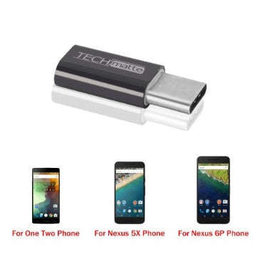 USB-C TO MICRO USB ADAPTER 2PK BLACK | TECHMATTE