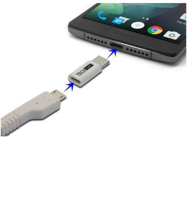 USB-C TO MICRO USB ADAPTER 2PK WHITE | TECHMATTE