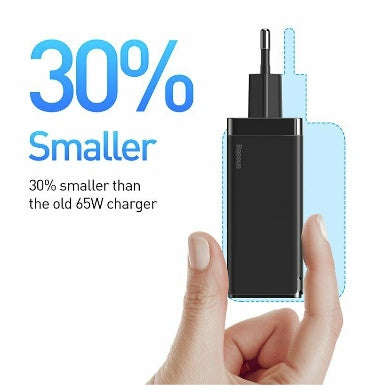 BASEUS 65W GAN USB-C PD FAST CHARGING WALL CHARGER