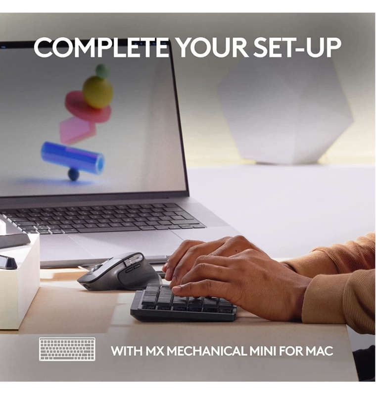 LOGITECH MX MASTER 3S WIRELESS MOUSE MAC EDITION SPACE GRAY