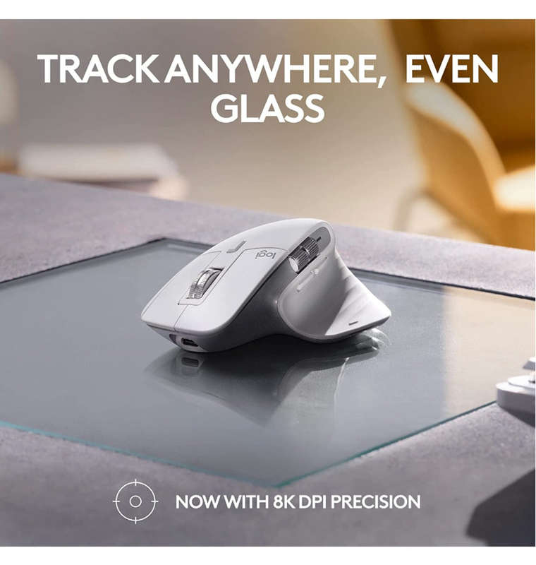 LOGITECH MX MASTER 3S WIRELESS MOUSE MAC EDITION PALE GRAY