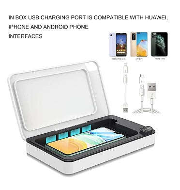 PORTABLE MOBILE PHONE UV SANITIZER WHITE | IVSO