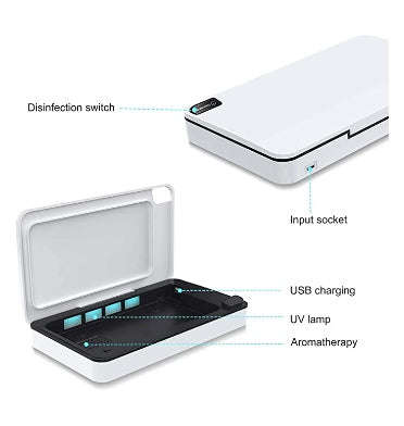 PORTABLE MOBILE PHONE UV SANITIZER WHITE | IVSO
