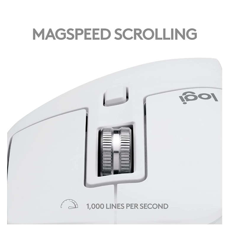 LOGITECH MX MASTER 3S WIRELESS MOUSE MAC EDITION PALE GRAY