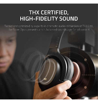 RAZER OPUS THX ACTIVE NOISE CANCELLING WIRELESS HEADPHONES CLASSIC BLACK