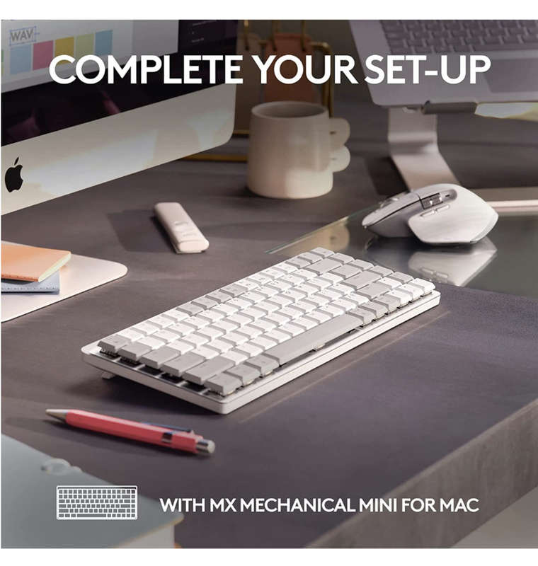 LOGITECH MX MASTER 3S WIRELESS MOUSE MAC EDITION PALE GRAY