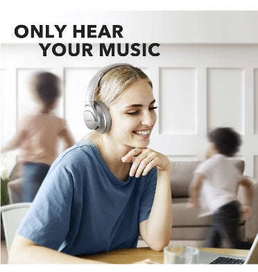 ANKER SOUNDCORE LIFE Q20 HYBRID ACTIVE NOISE CANCELLING WIRELESS HEADPHONES SILVER