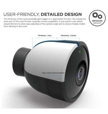 GOOGLE NEST CAM OUTDOOR SILICONE PROTECTIVE COVER BLACK