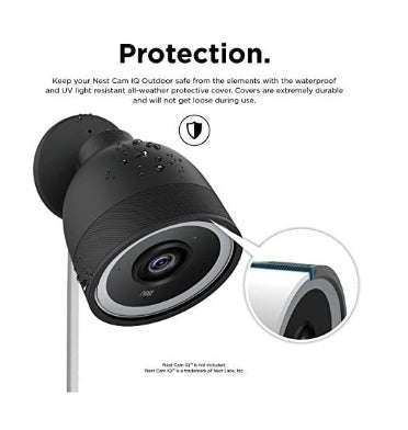 GOOGLE NEST CAM IQ OUTDOOR SILICONE PROTECTIVE COVER BLACK
