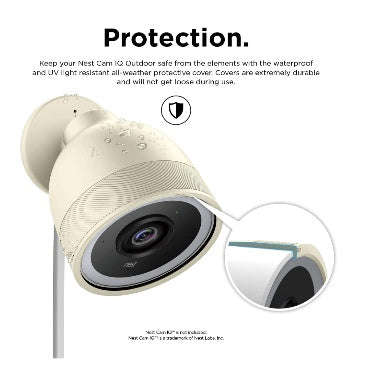 GOOGLE NEST CAM IQ OUTDOOR SILICONE PROTECTIVE COVER WHITE