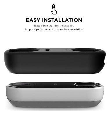 GOOGLE NEST HELLO VIDEO DOORBELL SILICONE PROTECTIVE COVER BLACK