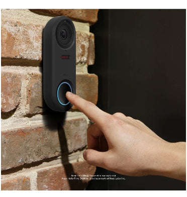 GOOGLE NEST HELLO VIDEO DOORBELL SILICONE PROTECTIVE COVER BLACK