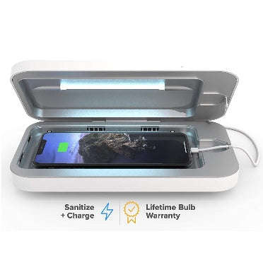 PHONESOAP 3 UV SMARTPHONE SANITIZER & UNIVERSAL CHARGER WHITE