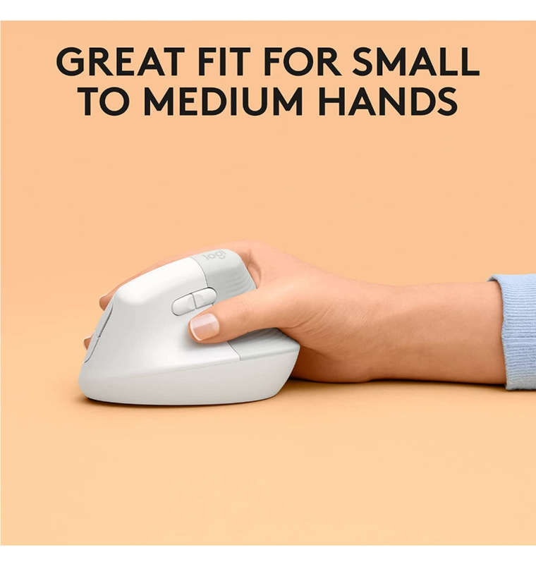 LOGITECH LIFT VERTICAL ERGONOMIC MOUSE MAC EDITION WHITE