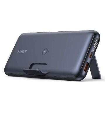 AUKEY USB-C 20000mAh WIRELESS QC3.0 18W PD POWERBANK WITH FOLDABLE STAND