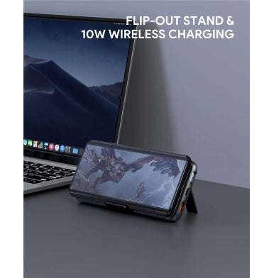 AUKEY USB-C 20000mAh WIRELESS QC3.0 18W PD POWERBANK WITH FOLDABLE STAND