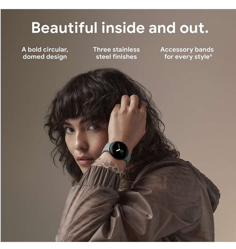 GOOGLE PIXEL WATCH SILVER/CHALK