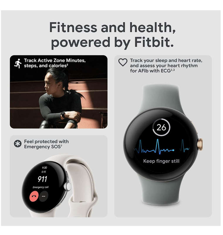 GOOGLE PIXEL WATCH BLACK/OBSIDIAN