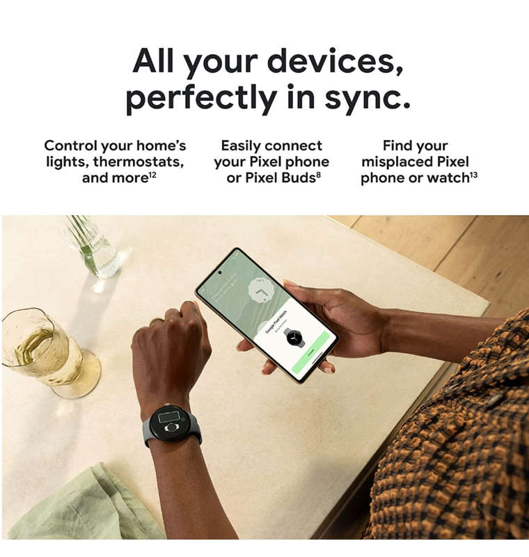 GOOGLE PIXEL WATCH SILVER/CHALK