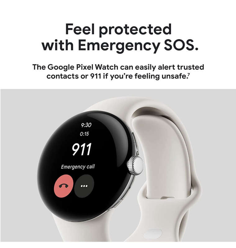 GOOGLE PIXEL WATCH SILVER/CHALK