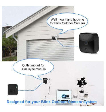 BLINK XT3 CAMERA WALL MOUNT PROTECTIVE COVER & BRACKET WHITE 3PK