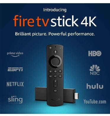 AMAZON FIRE TV STICK 4K (2018) STREAMING MEDIA PLAYER WITH ALEXA VOICE REMOTE